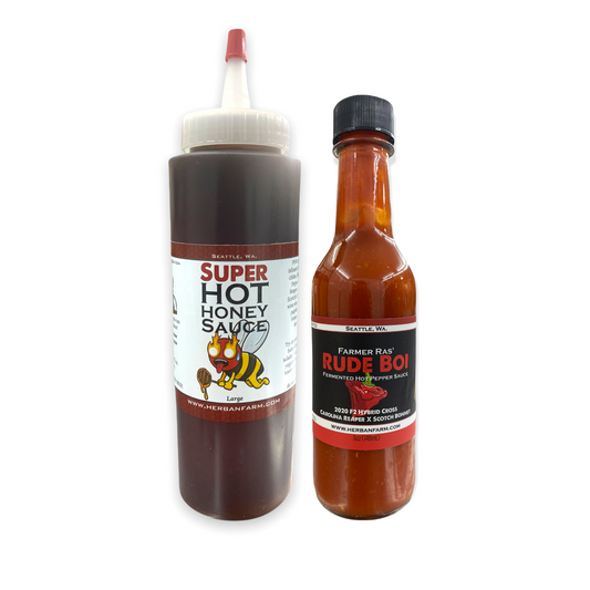 Super Hot Honey Set/Rude Boi Hot Pepper Sauce