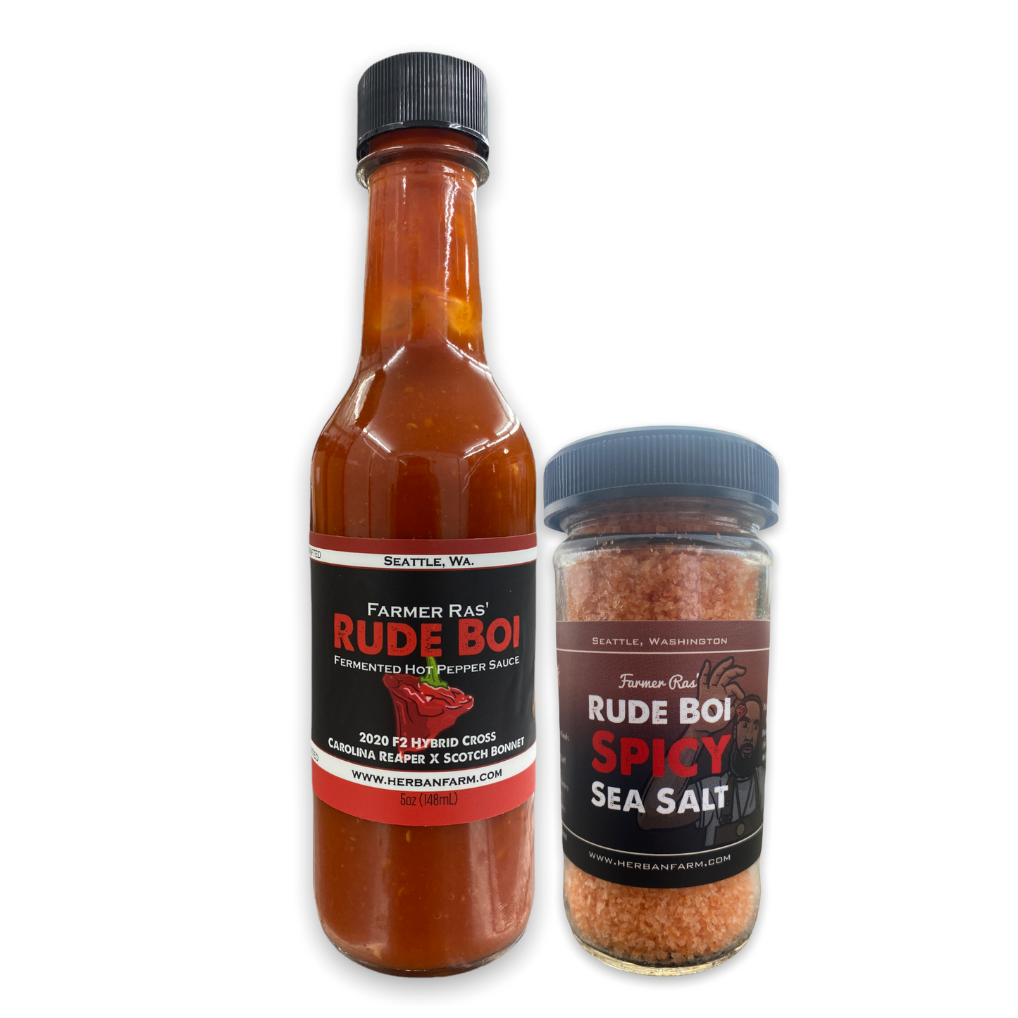 Rude Boi Sauce & Salt Combo
